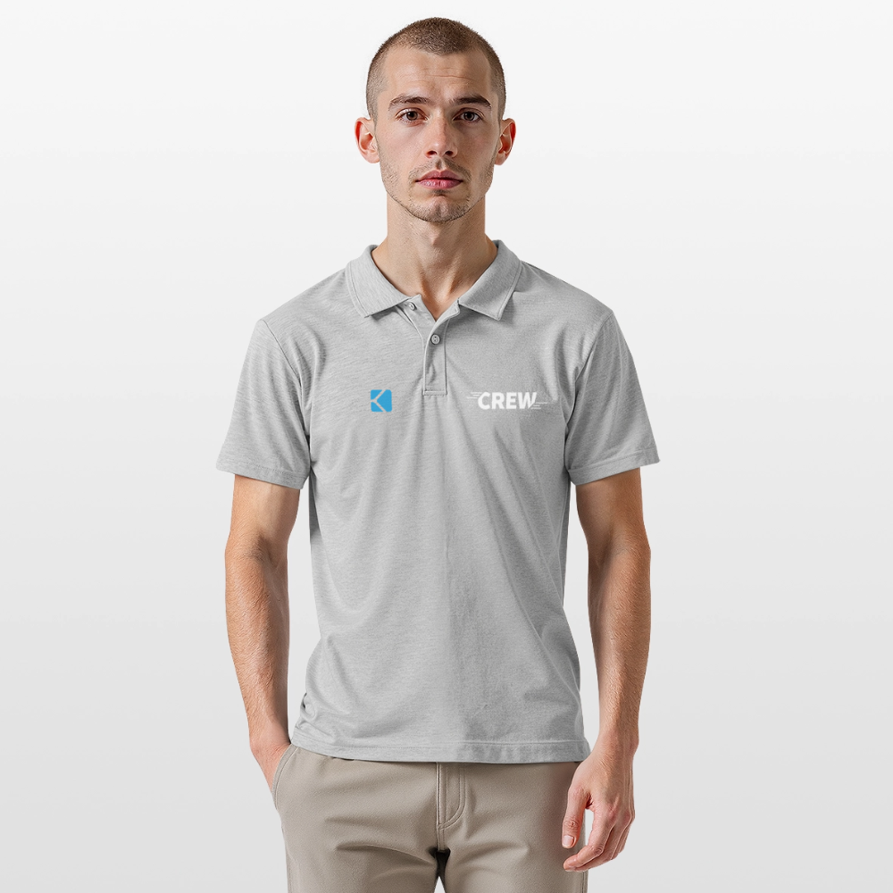 Männer Crew-Shirt - Grau meliert