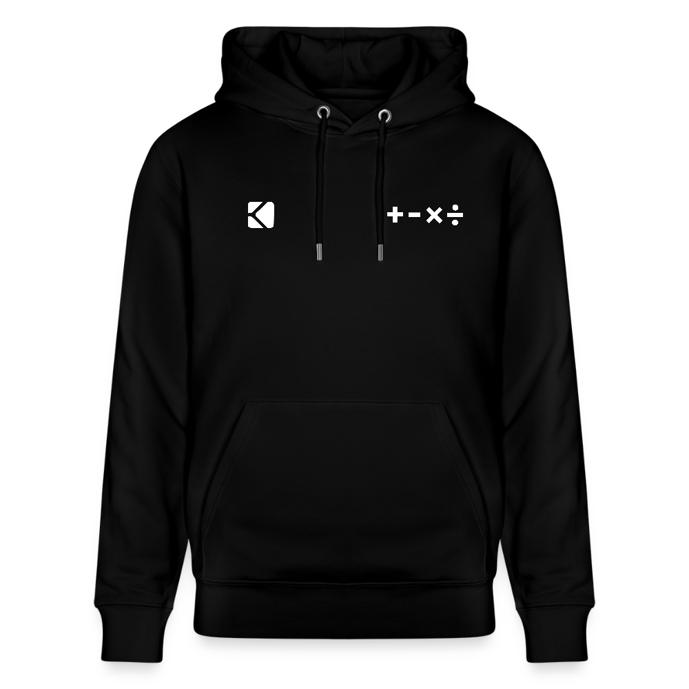 Unisex Bio-Hoodie ICH RECHNE MIT ALLEM black - Schwarz