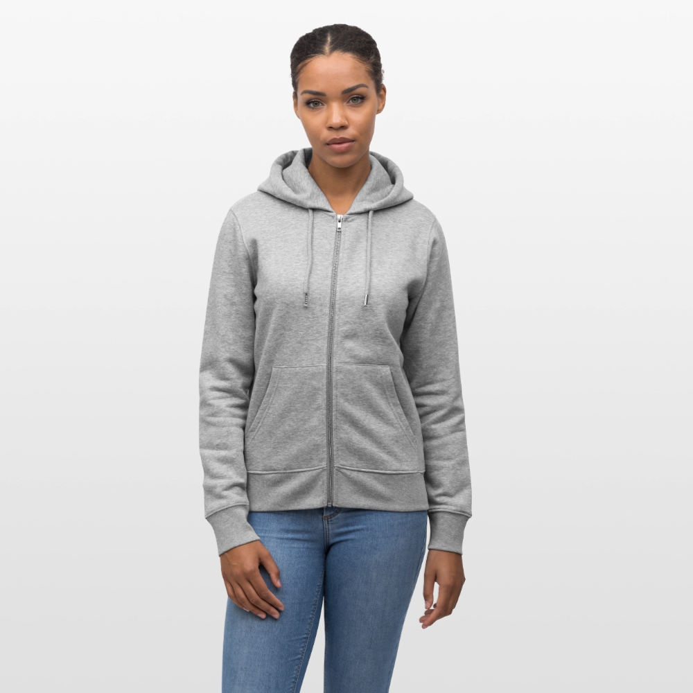 Unisex Bio-Kapuzenjacke TRUST THE PROCESS - Grau meliert