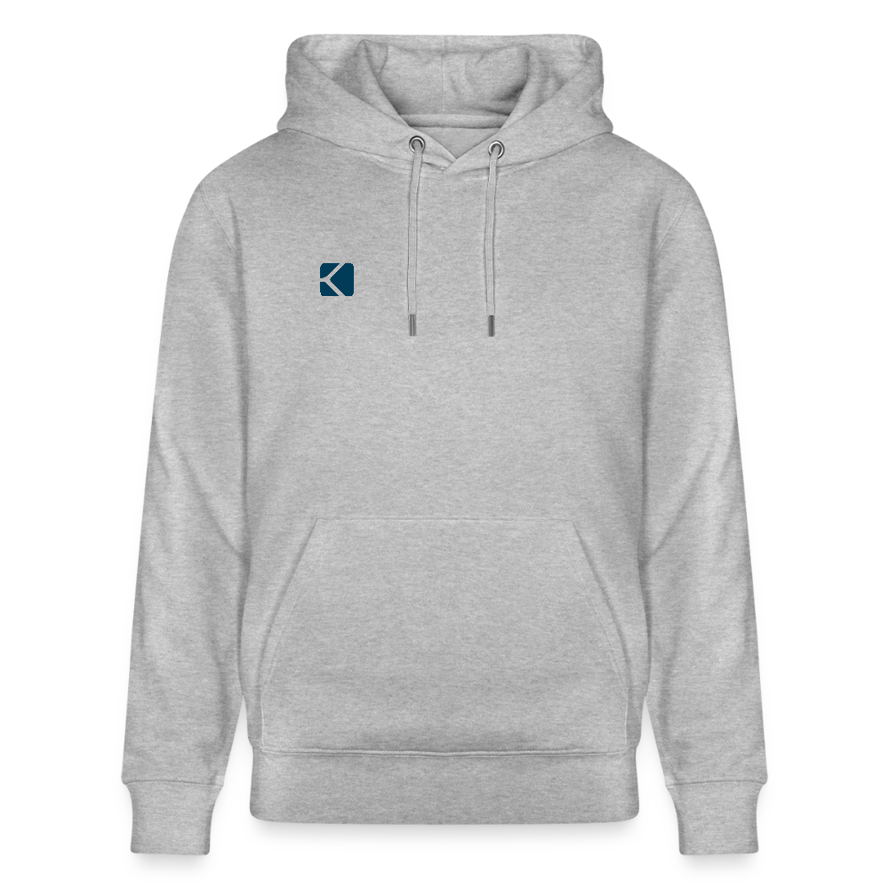 Unisex Bio-Hoodie TRUST THE PROCESS white/grey - Grau meliert