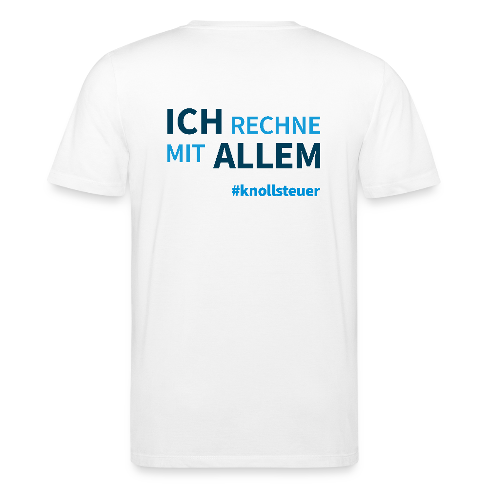 Unisex Bio-T-Shirt ICH RECHNE MIT ALLEM - Weiß