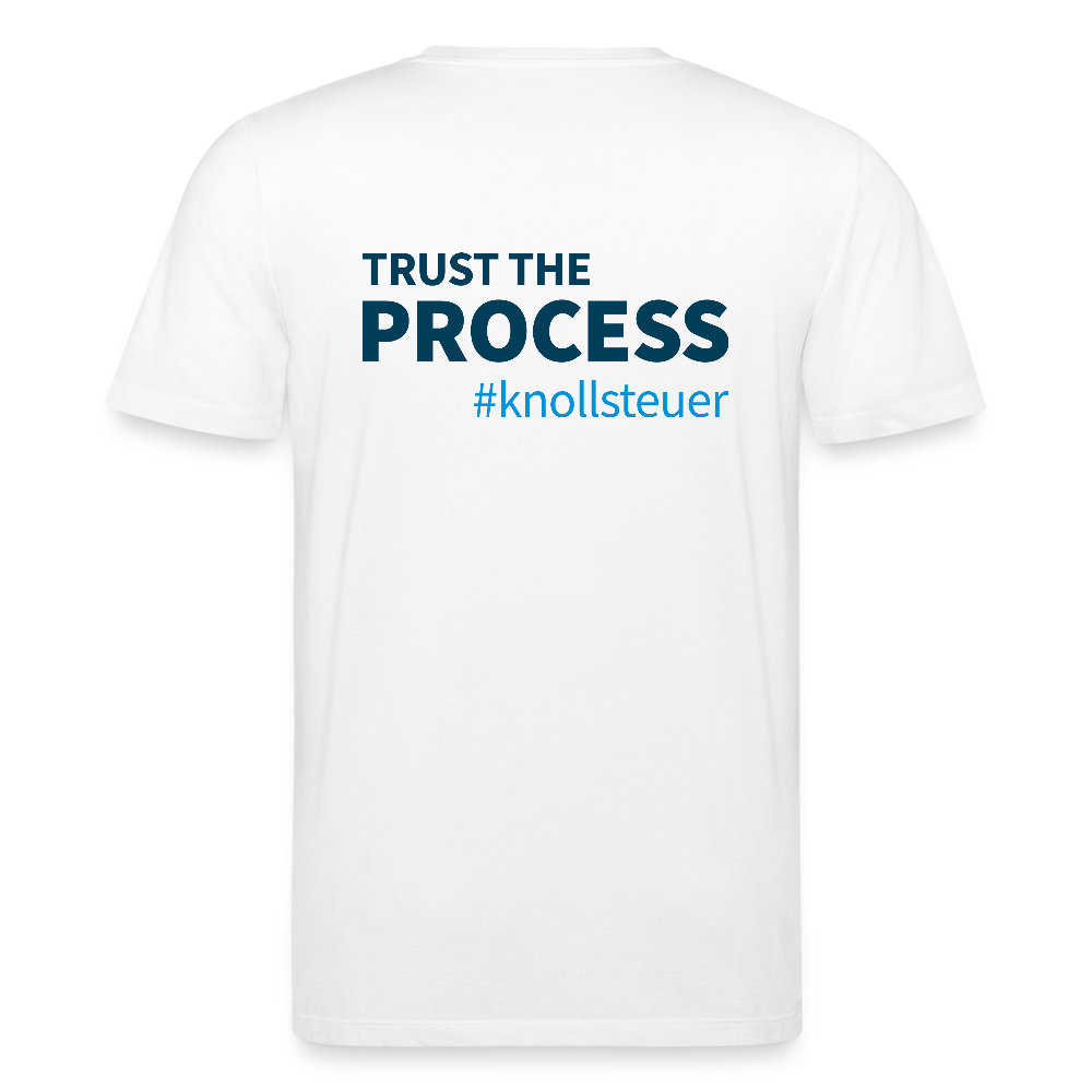 Unisex Bio-T-Shirt TRUST THE PROCESS white/grey - Weiß