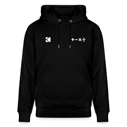 Unisex Bio-Hoodie ICH RECHNE MIT ALLEM black - Schwarz