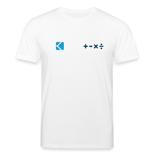 Unisex Bio-T-Shirt ICH RECHNE MIT ALLEM - Weiß
