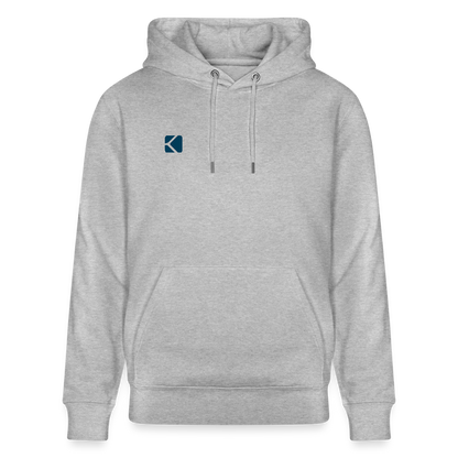 Unisex Bio-Hoodie TRUST THE PROCESS white/grey - Grau meliert