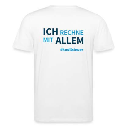Unisex Bio-T-Shirt ICH RECHNE MIT ALLEM - Weiß
