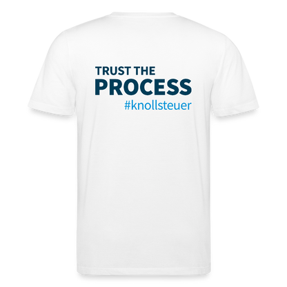 Unisex Bio-T-Shirt TRUST THE PROCESS white/grey - Weiß