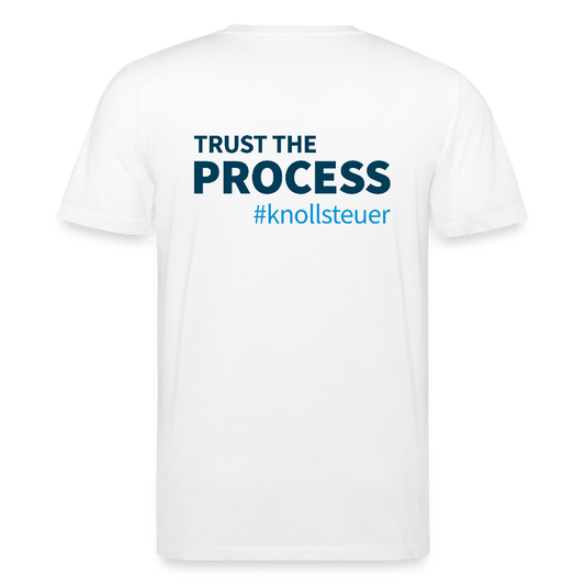 Unisex Bio-T-Shirt TRUST THE PROCESS white/grey - Weiß