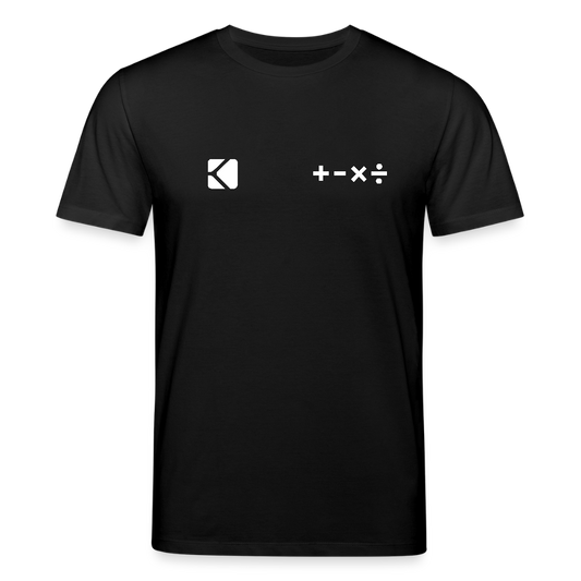 Unisex Bio-T-Shirt ICH RECHNE MIT ALLEM - Schwarz